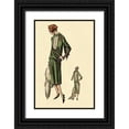 thumbnail image 1 of Vintage Fashion 23x32 Black Ornate Wood Framed with Double Matting Museum Art Print Titled - With Stole, 1 of 4