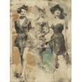 thumbnail image 1 of Vintage Fashion Beach Art Print, Retro Women Coastal Art for Living Room Bedroom Hotel Cafe Office, 1 of 8
