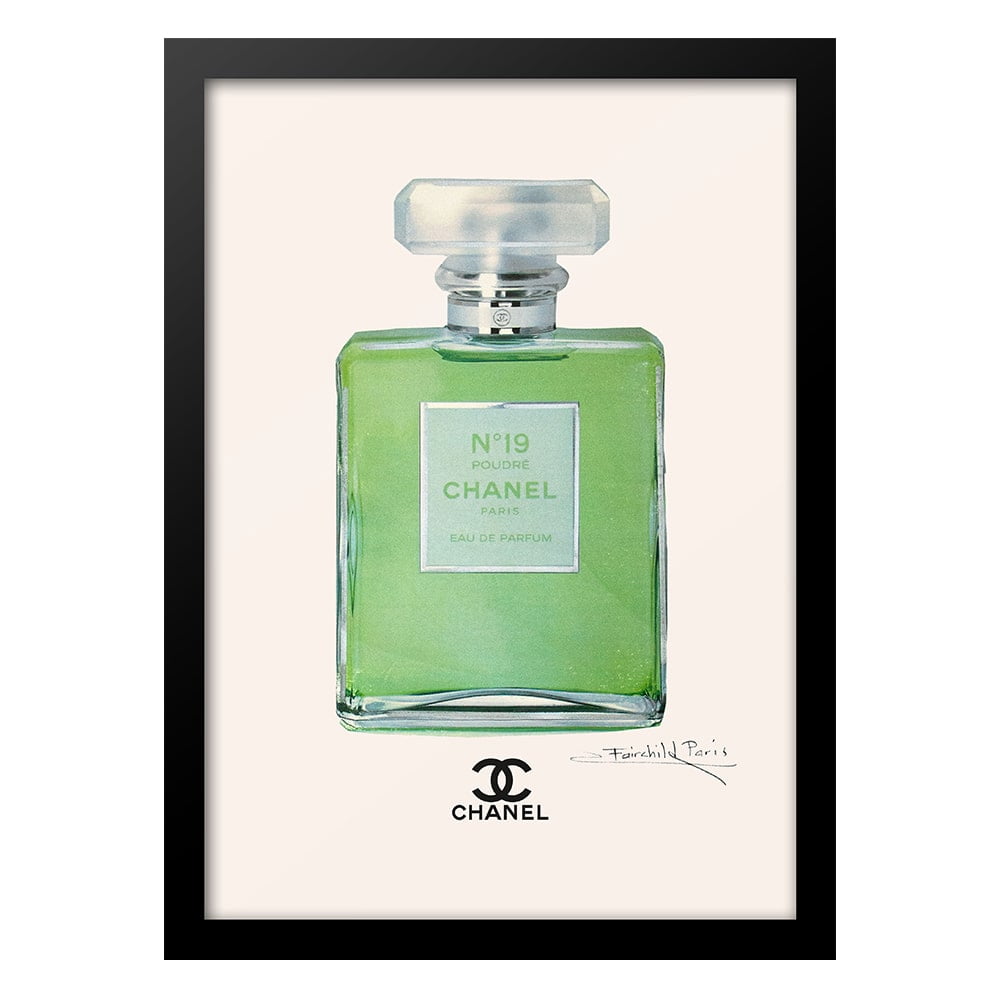 Vintage Fashion Glam Perfume Bottle - Framed Print