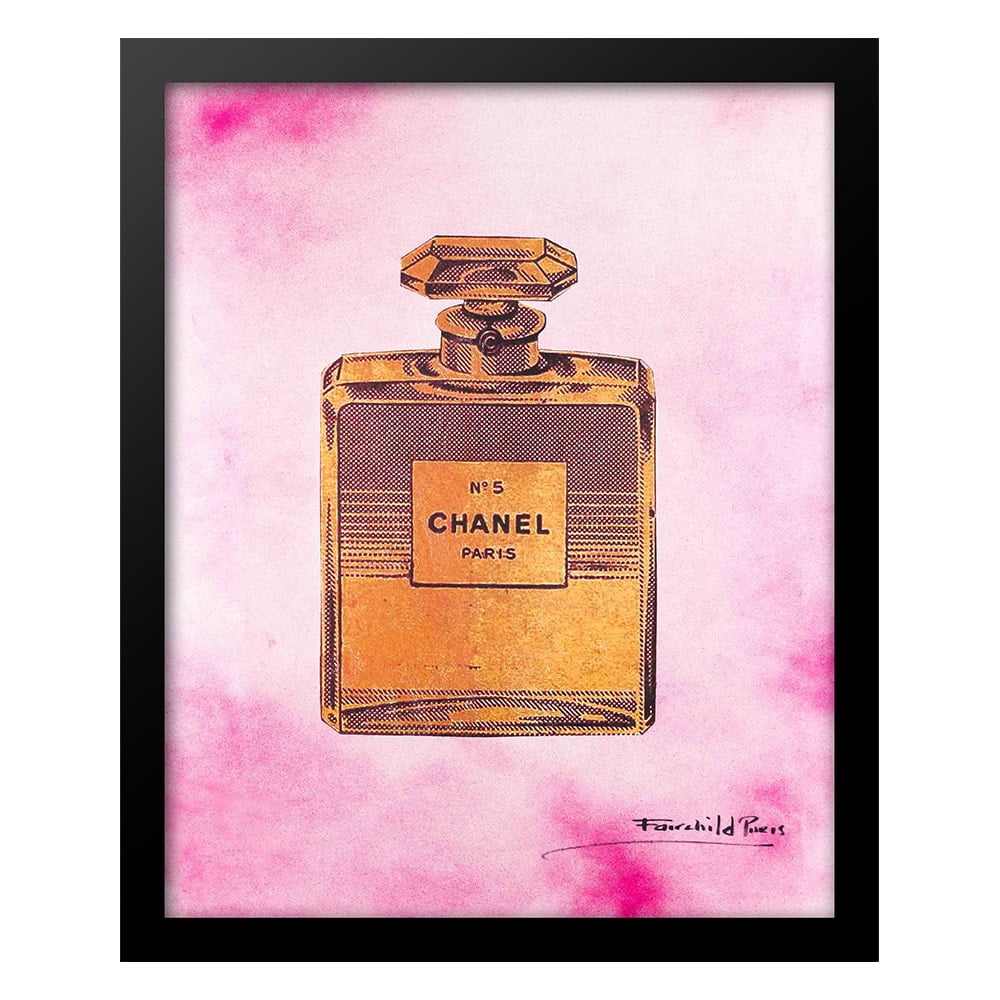 Vintage Fashion Glam Perfume Bottle - Framed Print