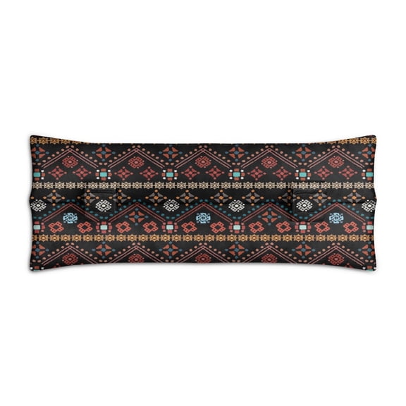 Vintage Fashion Post Surgery Seatbelt Pillow - Mastectomy Pillow, Tribal Patterns, Double Hook Straps