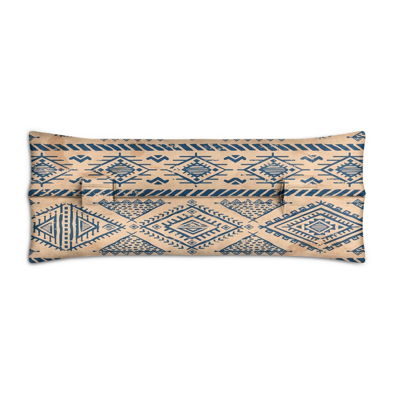 Vintage Fashion Seat Belt Pillow - Mastectomy Cushion for Women, Abstract Geometric, Double Hook Straps