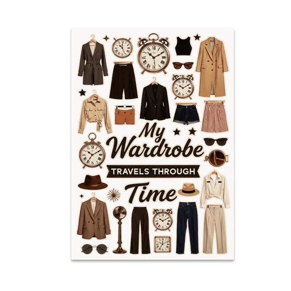 Vintage Fashion Wall Art - Fashion Enthusiast - 13x19 Poster Print