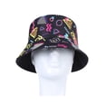 thumbnail image 1 of Vintage Fashion Womens Bucket Hats Summer Sun Protection Beach Hat Vintage 80s Black, 1 of 7