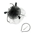 thumbnail image 1 of Vintage Feather Bridal Hat For Women Elegant Fascinator Headband For Weddings Parties And Evening Events, 1 of 3