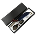 thumbnail image 1 of Vintage Feather Quill Calligraphy Pen Set with Ink, Glass Dip Pen for Handwriting Practice and Art, Navy Blue, 1 of 1