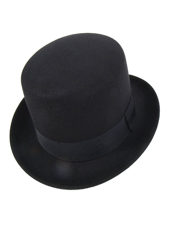Vintage Fedora Hat Victorian Age Short Brim Western Magician Hat Versatile Top Hat for Dinner Outdoor Casual Wear