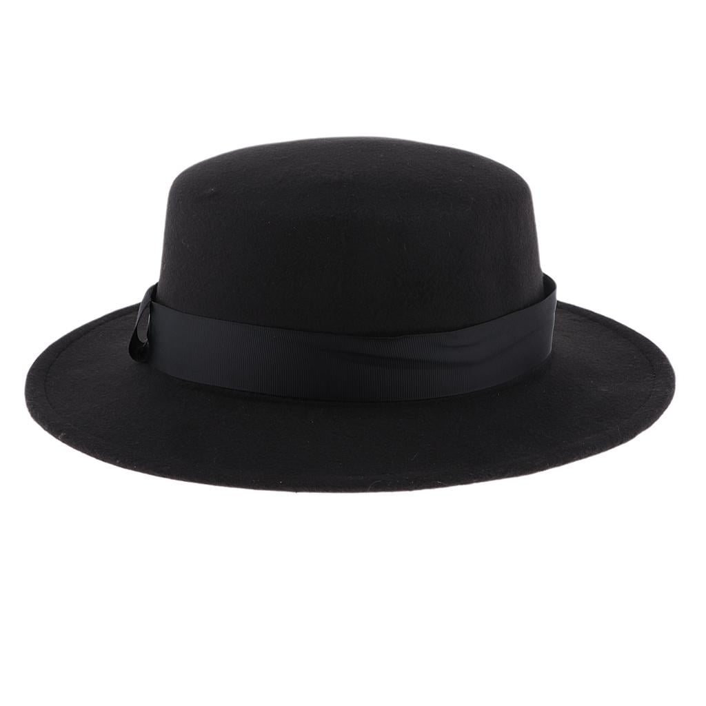 Sun Protection Wide Brim Hats For Ladies Wool Felt Fedora Hat