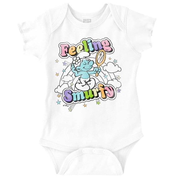 Vintage Feeling Smurfy Rainbow Bodysuit Jumper Girls Infant Baby Brisco Brands 18M