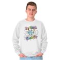 thumbnail image 1 of Vintage Feeling Smurfy Rainbow Women Crewneck Sweatshirt Brisco Brands M, 1 of 5