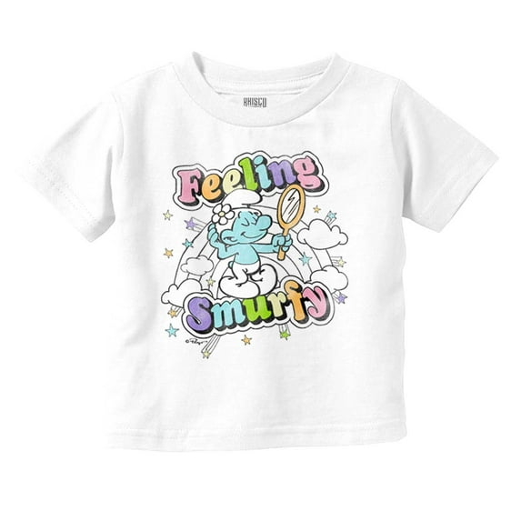 Vintage Feeling Smurfy Rainbow Youth T Shirt Tee Girls Infant Toddler Brisco Brands 18M
