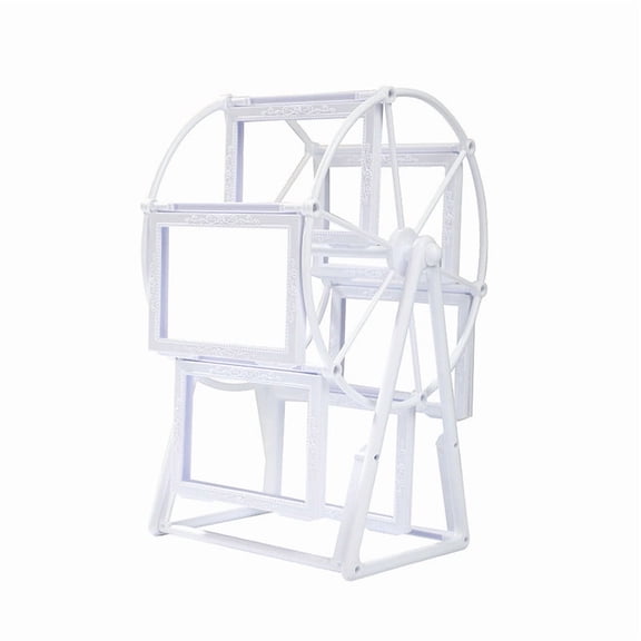 Vintage Ferris Wheel Rotating Picture Frame for 5 x 3.5 Inch Photos, European Style Tabletop Home Decor