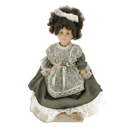 Vintage Fiba Collection "Agatha" Made In Italy 26" Porcelain Prairie Dress Doll