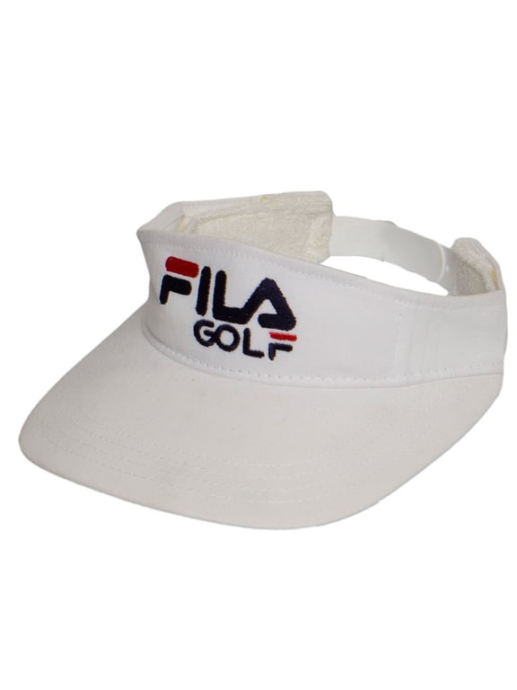 Vintage Fila Golf Visor Sun Hat Made in the USA , White