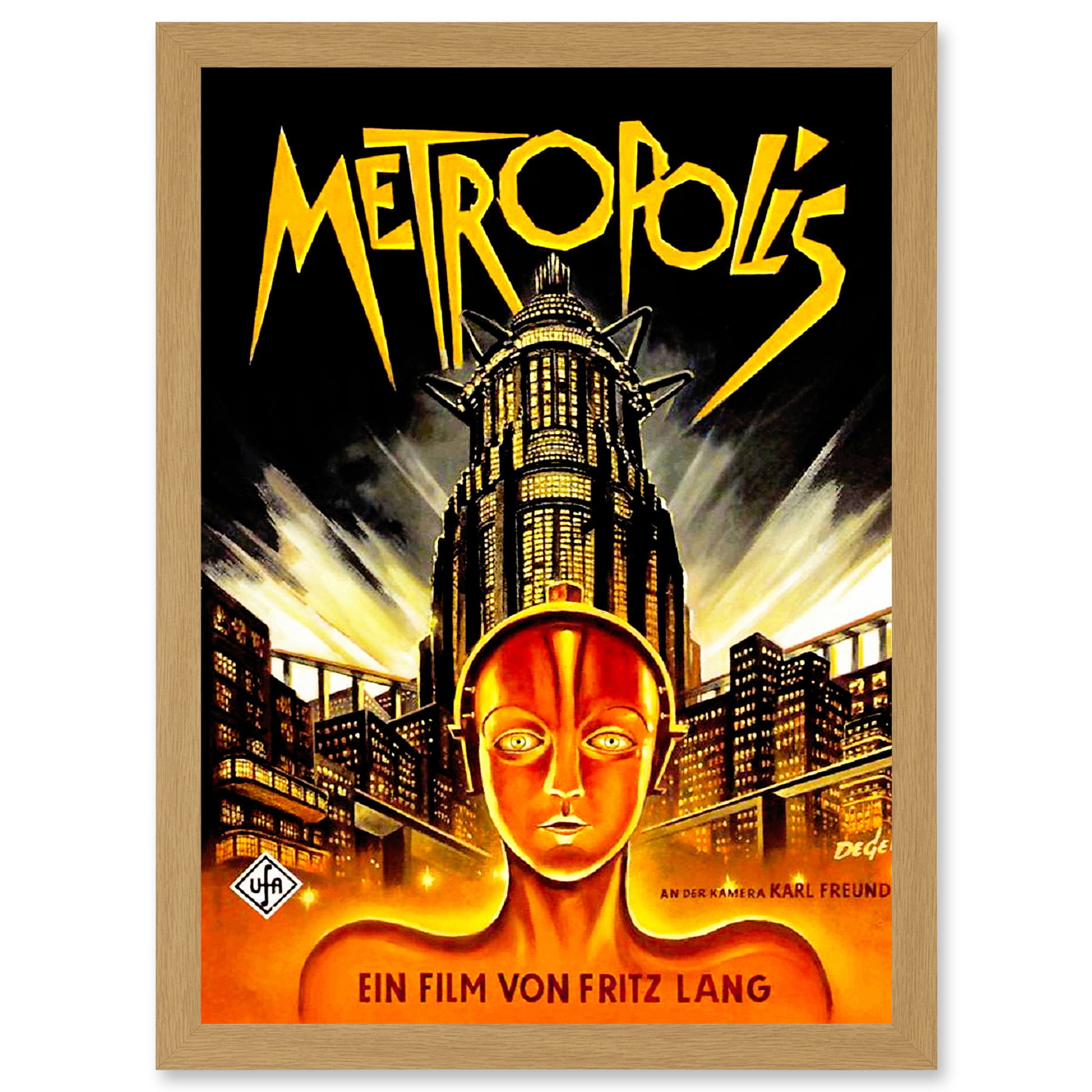 Vintage Film Movie Metropolis 1927 Sci Fi Machine Future Fantasy