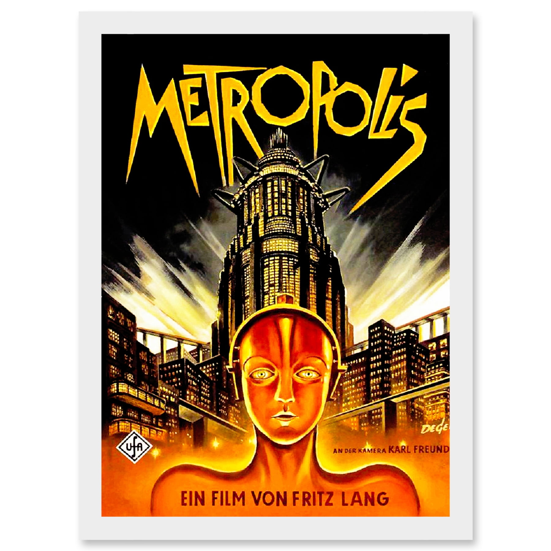 Vintage Film Movie Metropolis 1927 Sci Fi Machine Future Fantasy