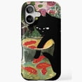 thumbnail image 1 of Vintage Fine Art Cat Fish Phone Cover for iPhone 11 12 13 14 15 16 17 Pro Max, 1 of 2