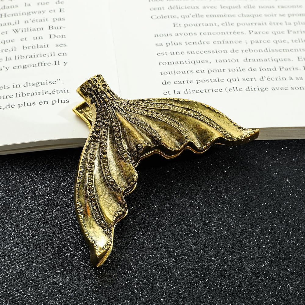 Vintage Fish Tail Book Clip - Paper Storage Clip Journal Clips to Hold Journal Open While Writing Scrapbook Kit Document Clip