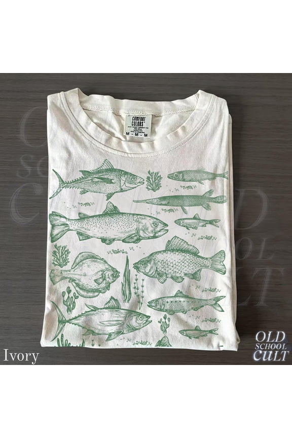 Vintage Fish Tattoo Style T-Shirt, Retro Fisher Shirt, Fish Shirt For Men, Bass T Shirt, Fisher Tee, Bass Lovers, Fisher Gifts, Ocean Shirt