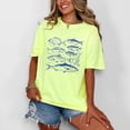 thumbnail image 1 of Vintage Fish - Women's Garment Dyed Graphic T-Shirt, 1 of 16