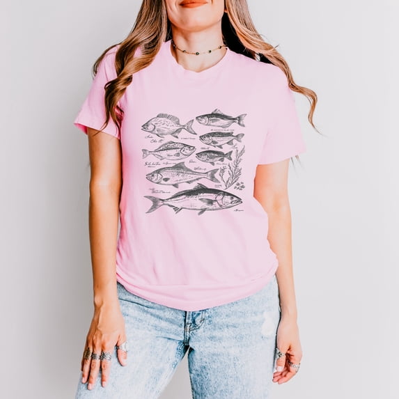 Vintage Fish - Women's Short Sleeve Graphic T-Shirt