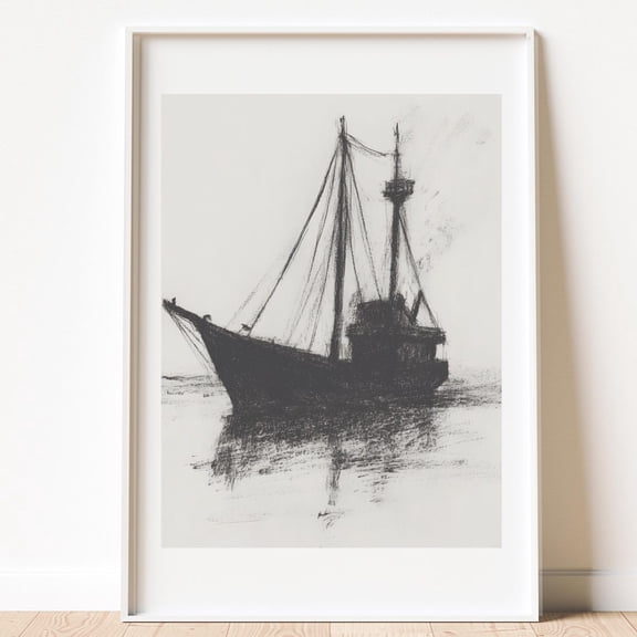 Vintage Fishing Boat Wall Decor