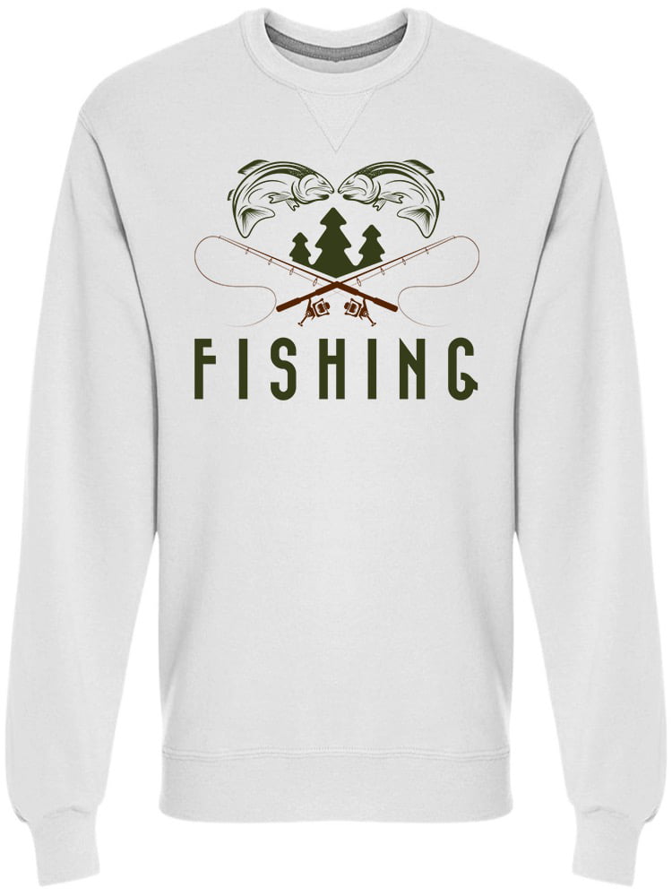 Vintage Fishing Sweatshirt Men -Image by Shutterstock, Male XX-Large 