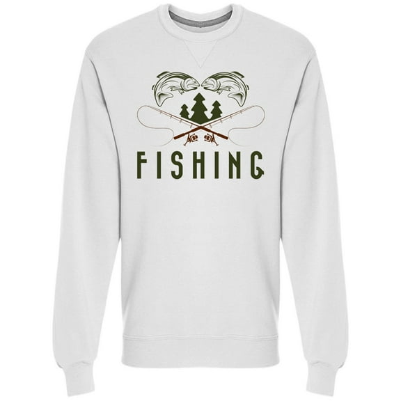 Vintage Fishing Sweatshirt Men -Image by Shutterstock, Male XX-Large
