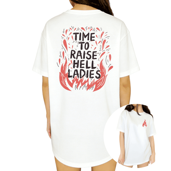 Vintage Flame Motivational Quote Print Tshirt White S-5XL Fiery Graphic Tees Shirts Tops