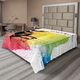 thumbnail image 1 of Ambesonne Vintage Flat Sheet, London Fashion Lady, King Size, Multicolor, 1 of 1