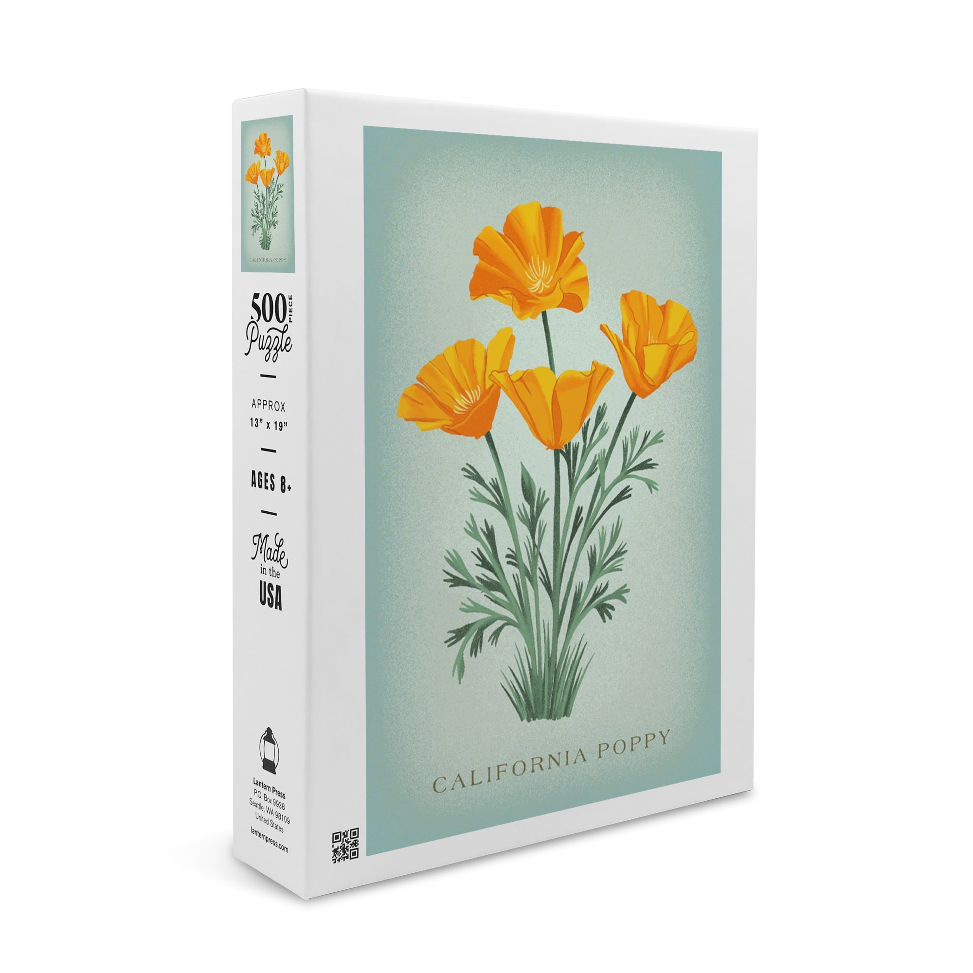 Vintage Flora, California Poppy (19x27 inches, Premium 500 Piece Jigsaw ...