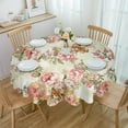 thumbnail image 1 of Vintage Floral Abstract Overlay Foliage Waterproof Tablecloth Wedding Home Kitchen Dining Room Table Decor Round Table Cover, 1 of 4
