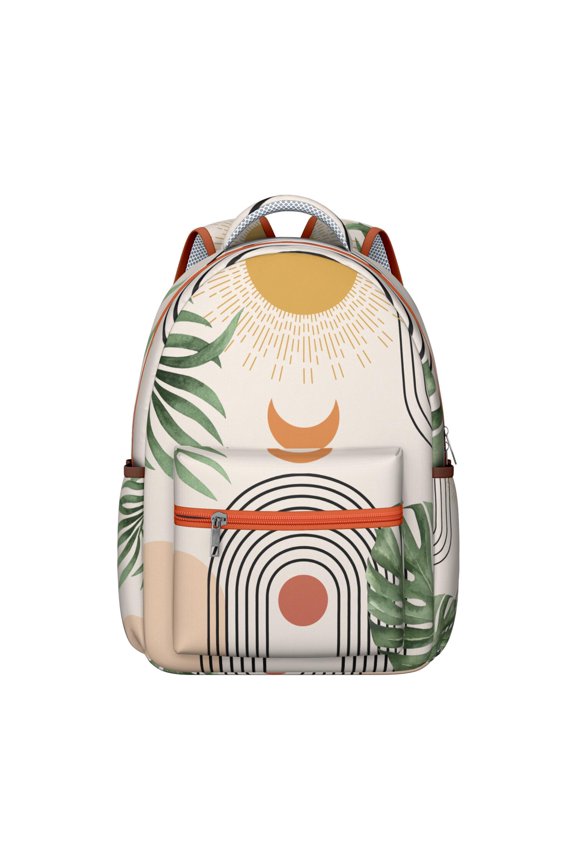 Vintage Floral Adjustable Strap Backpack for Student, Large Capacity School Bag with Breathable Foam Padding, Scratch-Resistant and Waterproof, Rustic Style Outdoor Backpack for Student and Student