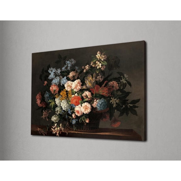 Vintage Floral Art, Dutch Still Life Flower Print, Classic Baroque Wall Decor, Dark Botanical, Wall Art Poster Decor, Size 8x12 UNFFRAMED F03.1.8l1326