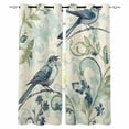 thumbnail image 1 of Vintage Floral Bird Blackout Curtains 84 Inches Long for Bedroom, Retro Summer Botanical Thermal Insulated Room Darkening Black Out Window Curtain Panels Grommet Drapes for Living Room, 1 of 8