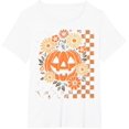 thumbnail image 1 of Vintage Floral Boho Pumpkin Cute Halloween Fall T-Shirt, 1 of 4