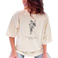 thumbnail image 1 of Vintage Floral Bouquet T-Shirt, Botanical Floral Graphic Tee, Lily of the Valley and Hawthorn Design, Nature Inspired Gift Shirt, Ivory Comfort Colors T-Shirt, Small, 1 of 1
