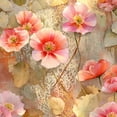 thumbnail image 1 of Vintage Floral Contact Paper Peel and Stick Wallpaper Shabby Chic Botanical Print Pastel Leaves 17.7in x 9.8ft Self Adhesive Removable Wall Paper for Nursery Bedroom Cabinets Drawers, 1 of 8