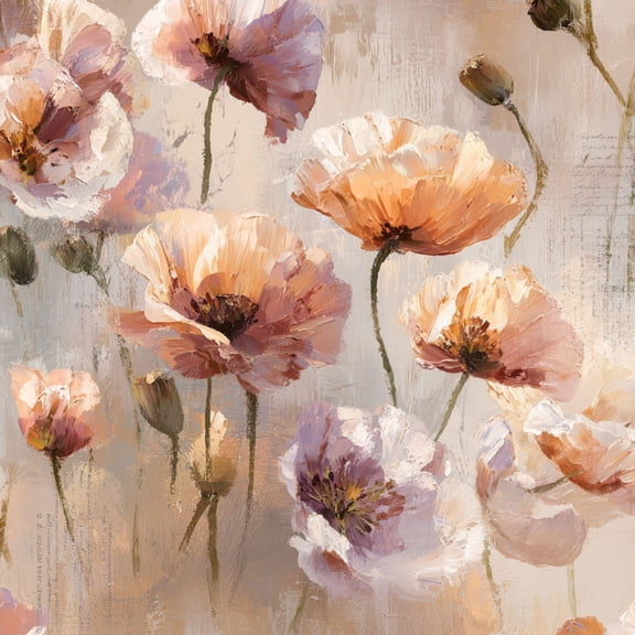 Vintage Floral Contact Paper Peel and Stick Wallpaper Watercolor Faded Botanical 17.7in x 9.8ft Self Adhesive Removable Wall Paper for Nursery Bedroom Cabinets Drawers