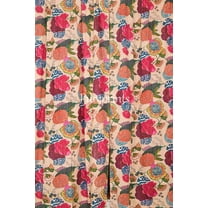 Vintage Floral Curtain, Set Of Two Panels, Boho Drapes, Shabby Chic Curtains With Matching Tie Back.