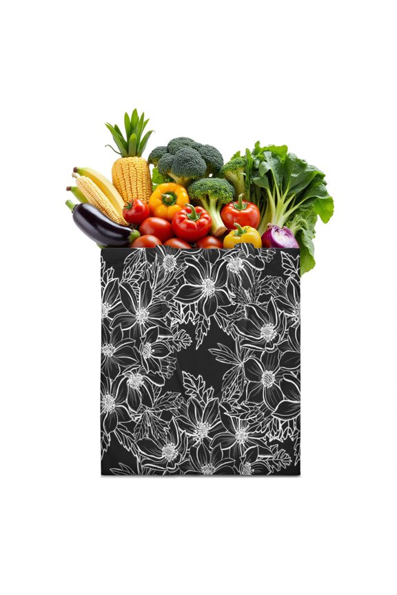 Vintage Floral Drawstring Backpack – Aesthetic Watercolor Flower Gym Bag with Botanical Garden Print, Boho Bloom Pattern Sackpack for Hiking, Travel, or Daily Use