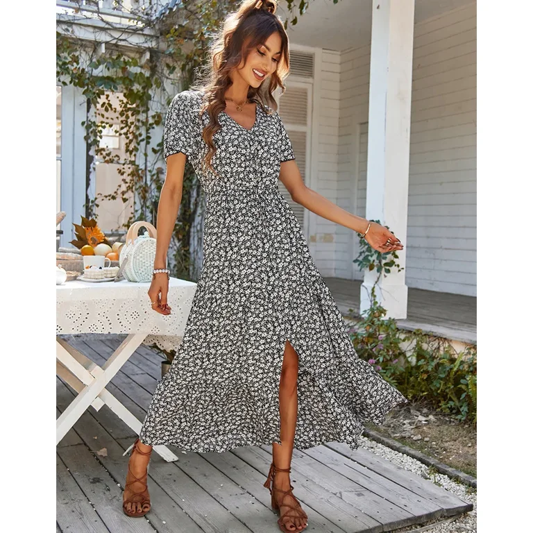 Loose floral dress on sale