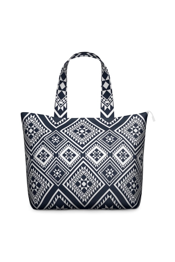 Vintage Floral Hippie Travel Tote, Spacious Weekender Bag with Secure Zipper & Durable Handles, Retro Style for College Students