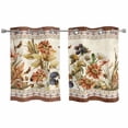 thumbnail image 1 of Vintage Floral Kitchen Curtains Window Panels, Elegant Pastoral Botanical Retro Art Insulated Window Treatment Curtain, Grommet Curtains for Bedroom/Living Room/Bathroom, 2 Piece 27.5"Wx39"L, 1 of 8