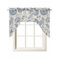 thumbnail image 1 of Vintage Floral Kitchen Swag Valances for Windows, Summer Retro Flowers Farmhouse Swag Valances Curtains for Living Room, Rod Pocket Window Treatments for Bathroom, Bedroom, Cafe, 56"x36", 1 of 6