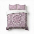 thumbnail image 1 of Vintage Floral Lace Pattern Bedding Set 3 Pcs Soft Microfiber Quilt Cover For Bedroom Decor, Comforter Cover With 2 Pillowcase, 1 of 5