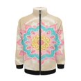 thumbnail image 1 of Vintage Floral Mandala Art Jacket Men's Street Cool Long Sleeves Coat Personality Tops Oversized Zipper Jackets Male Clothes, 1 of 7