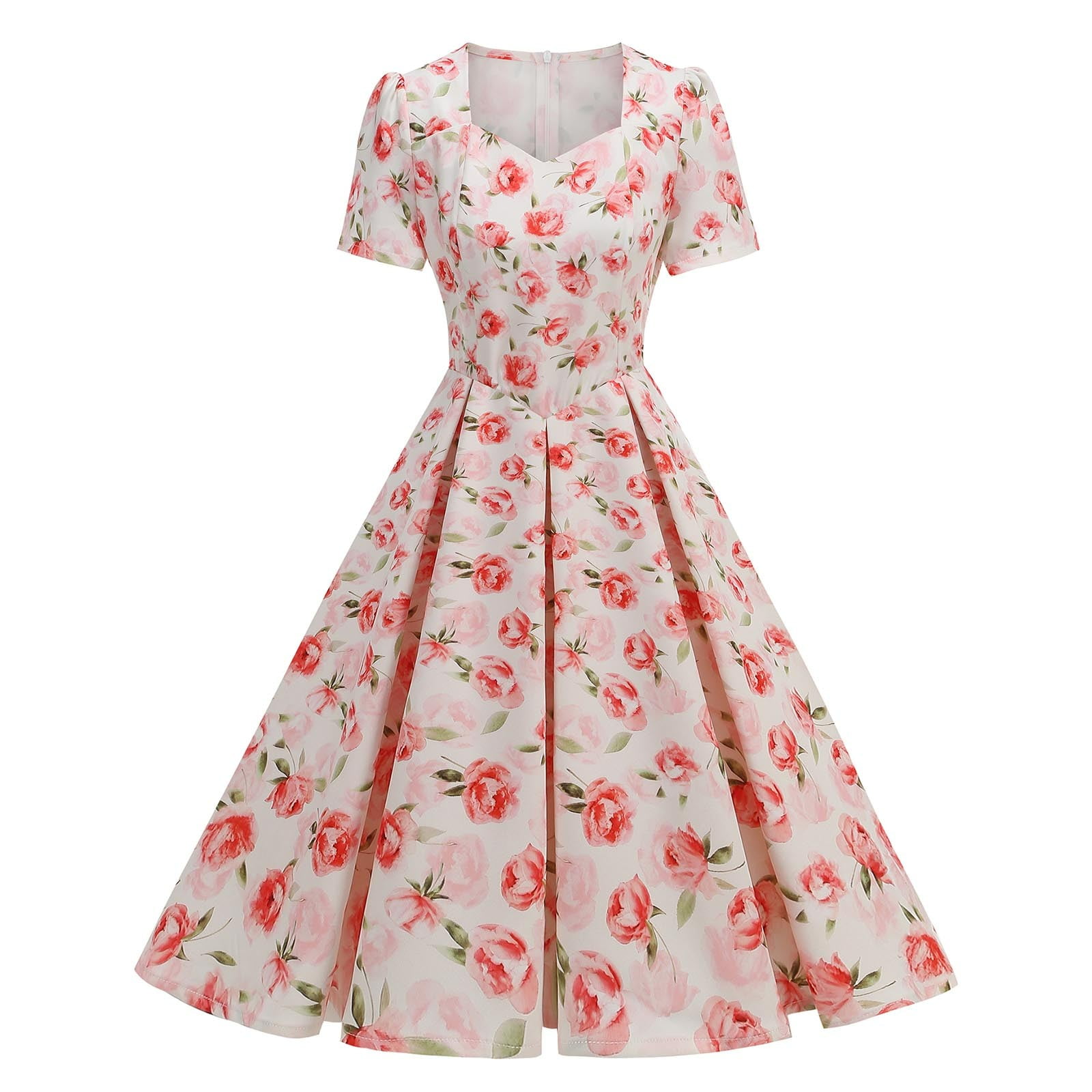 50s style fit and flare dress Ava Presley 47244 Aqua Gown with Beading Detail main image 0
