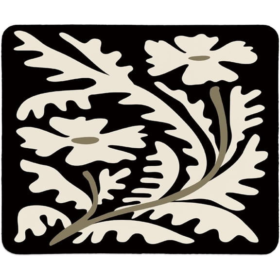 Vintage Floral Mouse Pads Retro Groovy Mouse Pads 9.5x7.9 Inches Home Office Gaming Working Decor Accessories Supplies