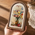 thumbnail image 1 of Vintage Floral Oval Wall Art,Farmhouse Country Oil Painting Floral Oval Hanging Decor,Rustic Farmhouse Cottagecore Wooden Framed Decor for Home Bedroom Living Room Reading Room, 1 of 6